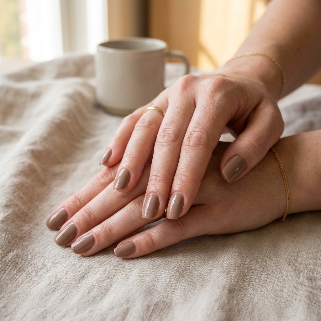 Warm Taupe Nail Ideas