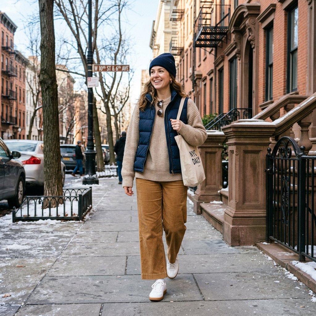 Elevated Casual Winter Weekend Look