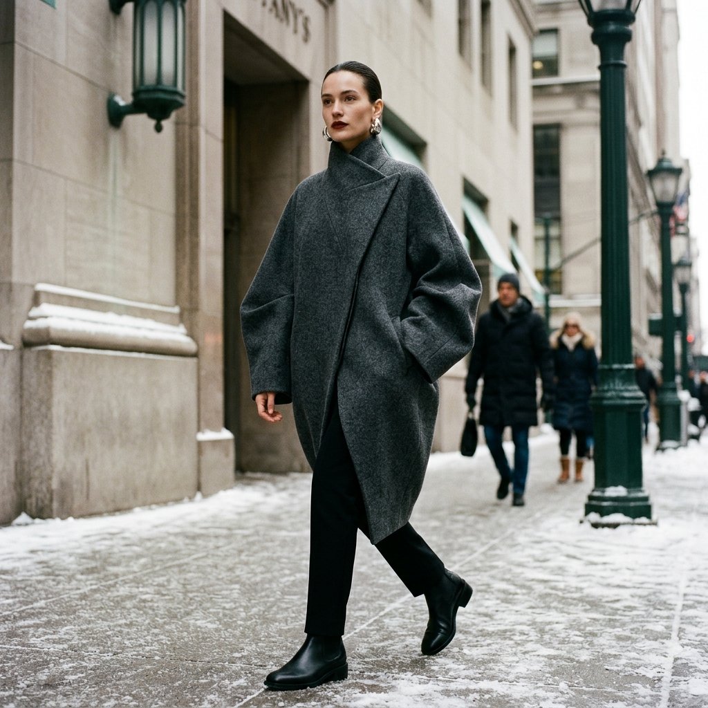 High-Fashion Editorial Winter Look