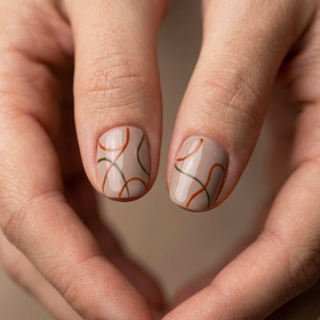 Abstract Line Art Nail Ideas