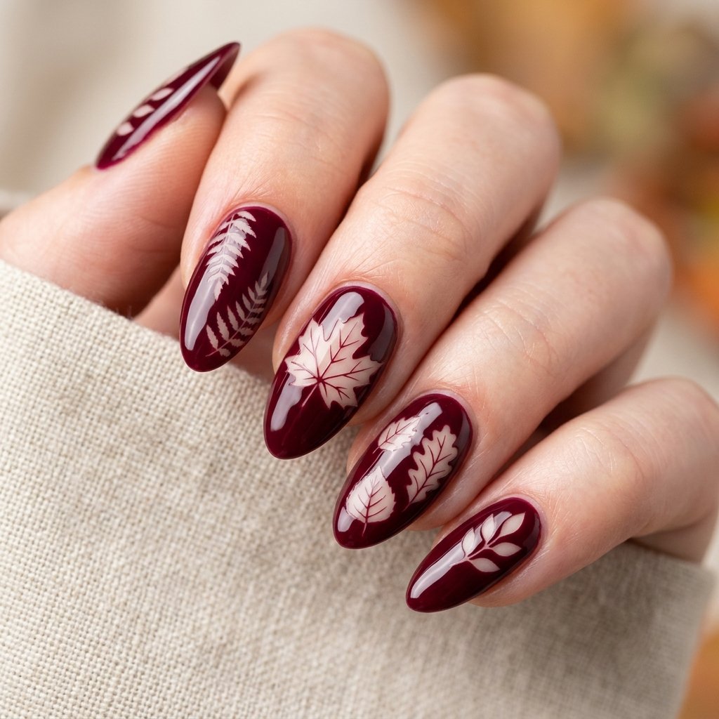 Negative Space Fall Nail Ideas
