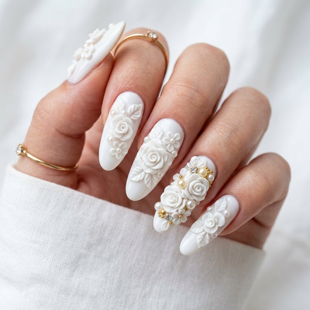 Nails 2025 Tendencia : 30 Trendy Ideas You'll Absolutely Love 28 3D Nail Art Ideas