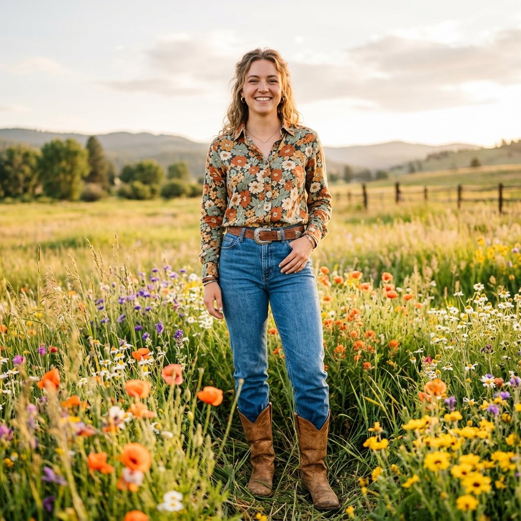 Floral Western Outfits Ideas