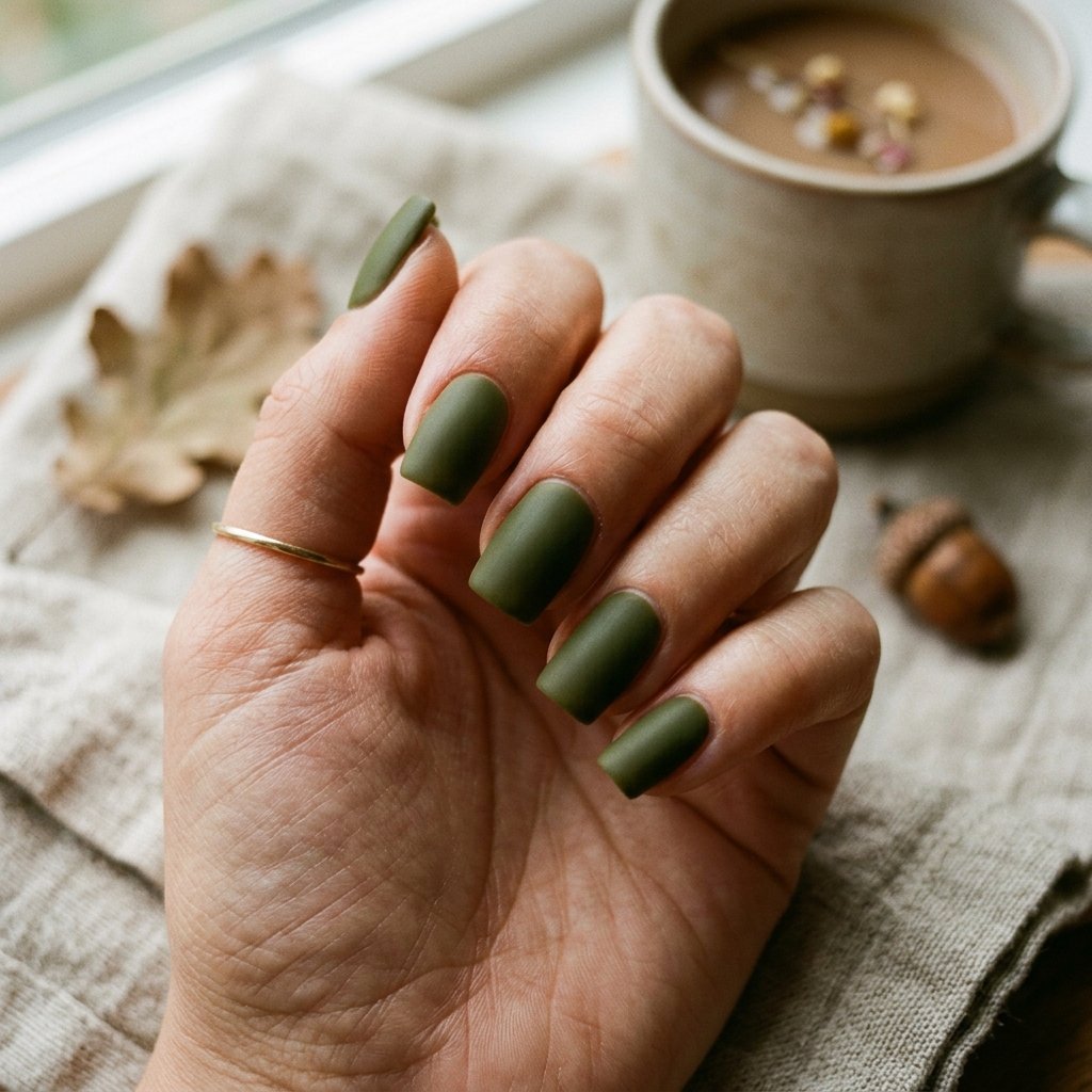 Olive September Nail Ideas