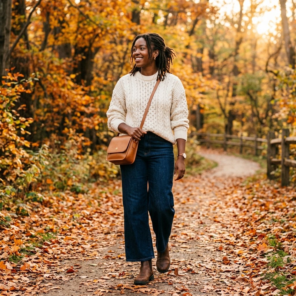 Fall Outfit Black Women Cozy Knit Ideas