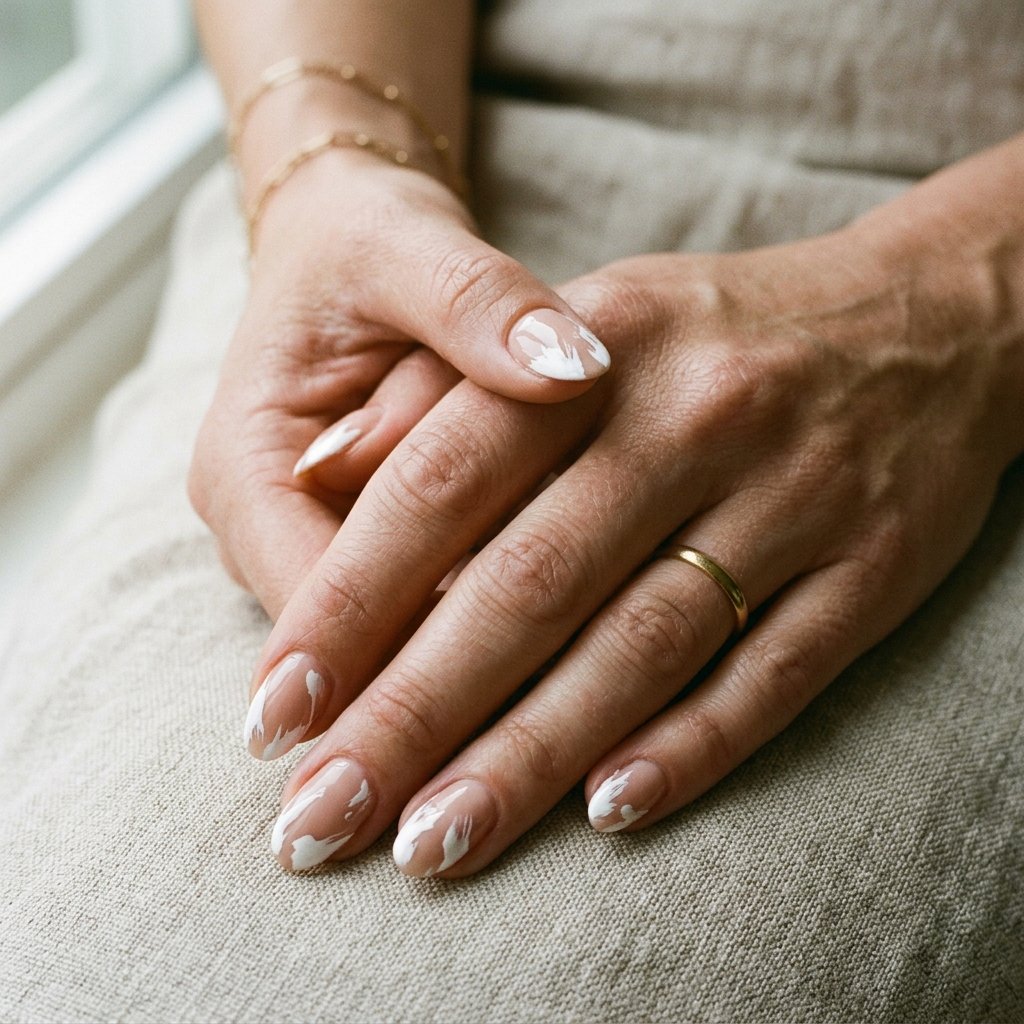 Abstract French Tip Nails Ideas