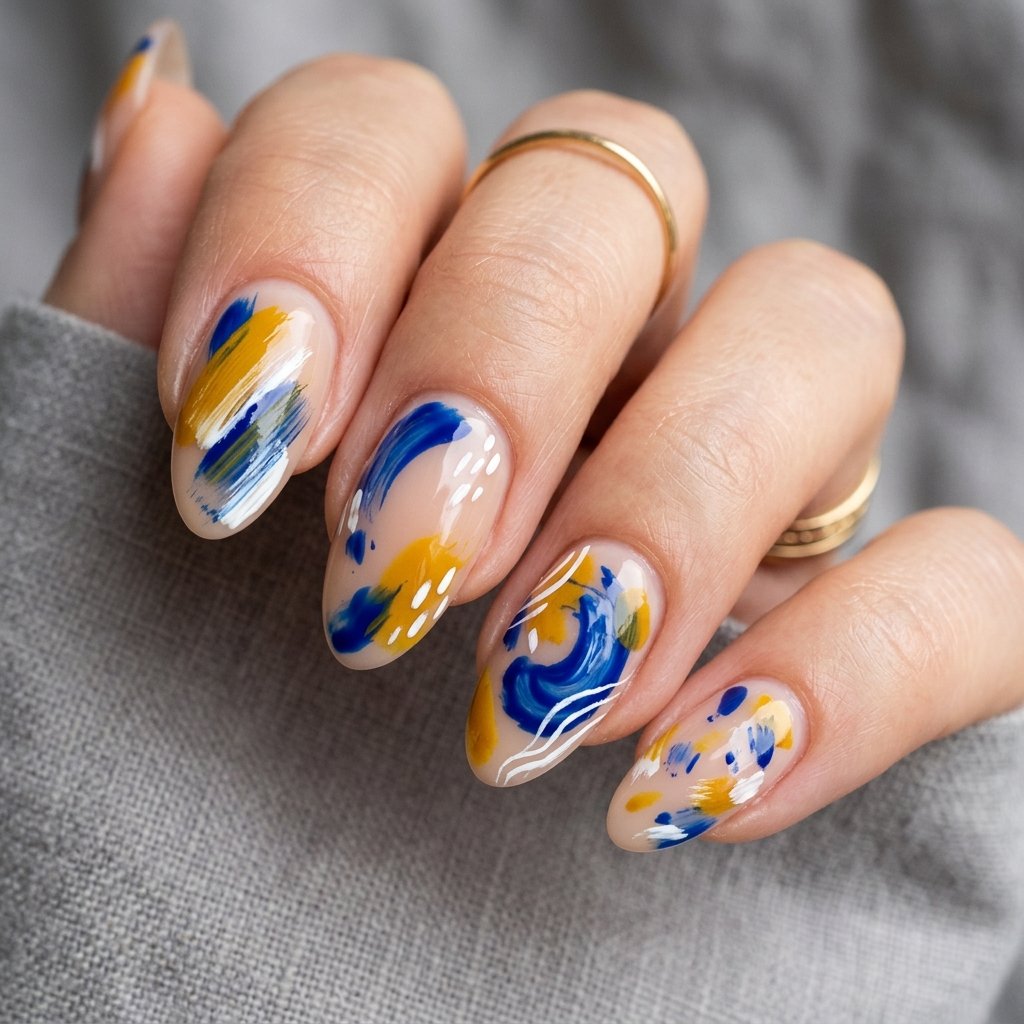 Nails 2025 Tendencia : 30 Trendy Ideas You'll Absolutely Love 14 Abstract Art Nail Ideas