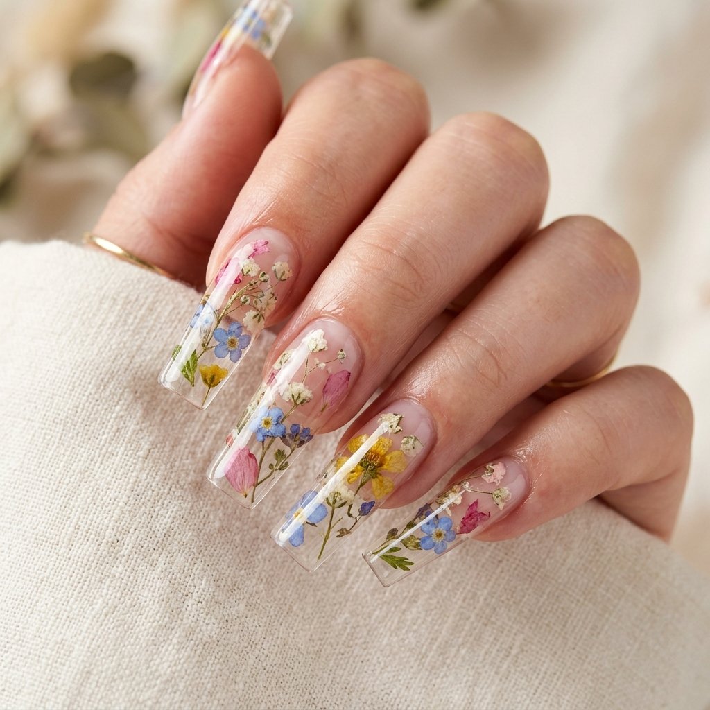 Nails Square Acrylic Extension Ideas