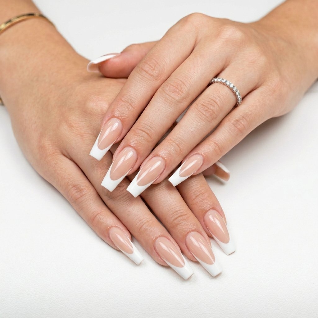 Acrylic French Tip Nails Ideas