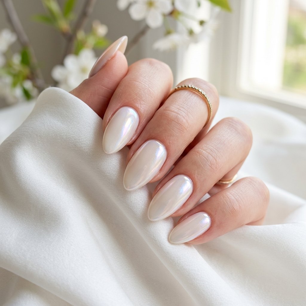 Almond Spring Nails Ideas: 30 Creative Looks to Inspire Your Next Manicure 16 Almond Spring Nails Glazed Finish Ideas