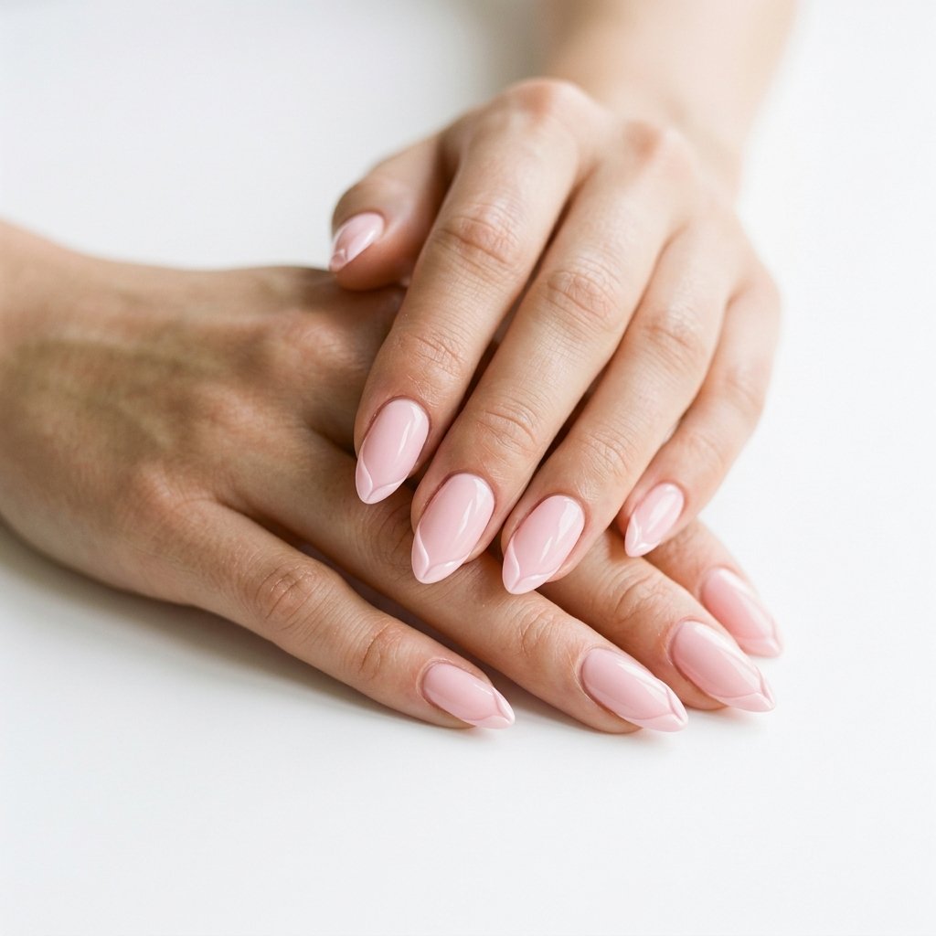 Nails Inspo Almond Pastel Pink Ideas