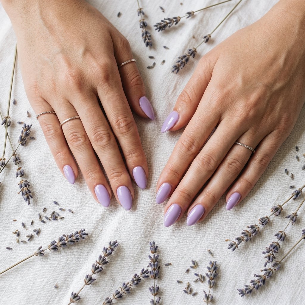 Almond Spring Nails Ideas: 30 Creative Looks to Inspire Your Next Manicure 3 Almond Spring Nails Lavender Purple Ideas