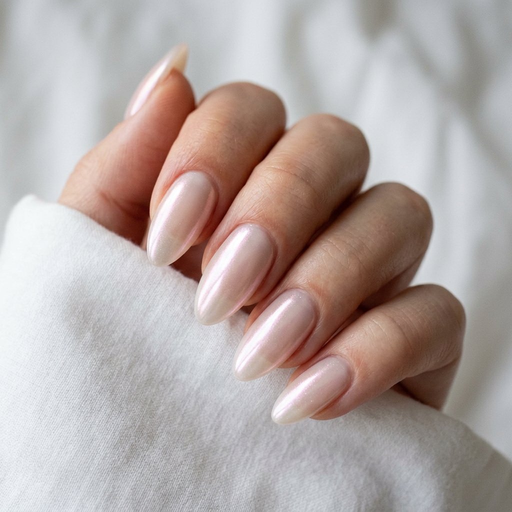Nail Inspo Almond Glazed Finish Ideas
