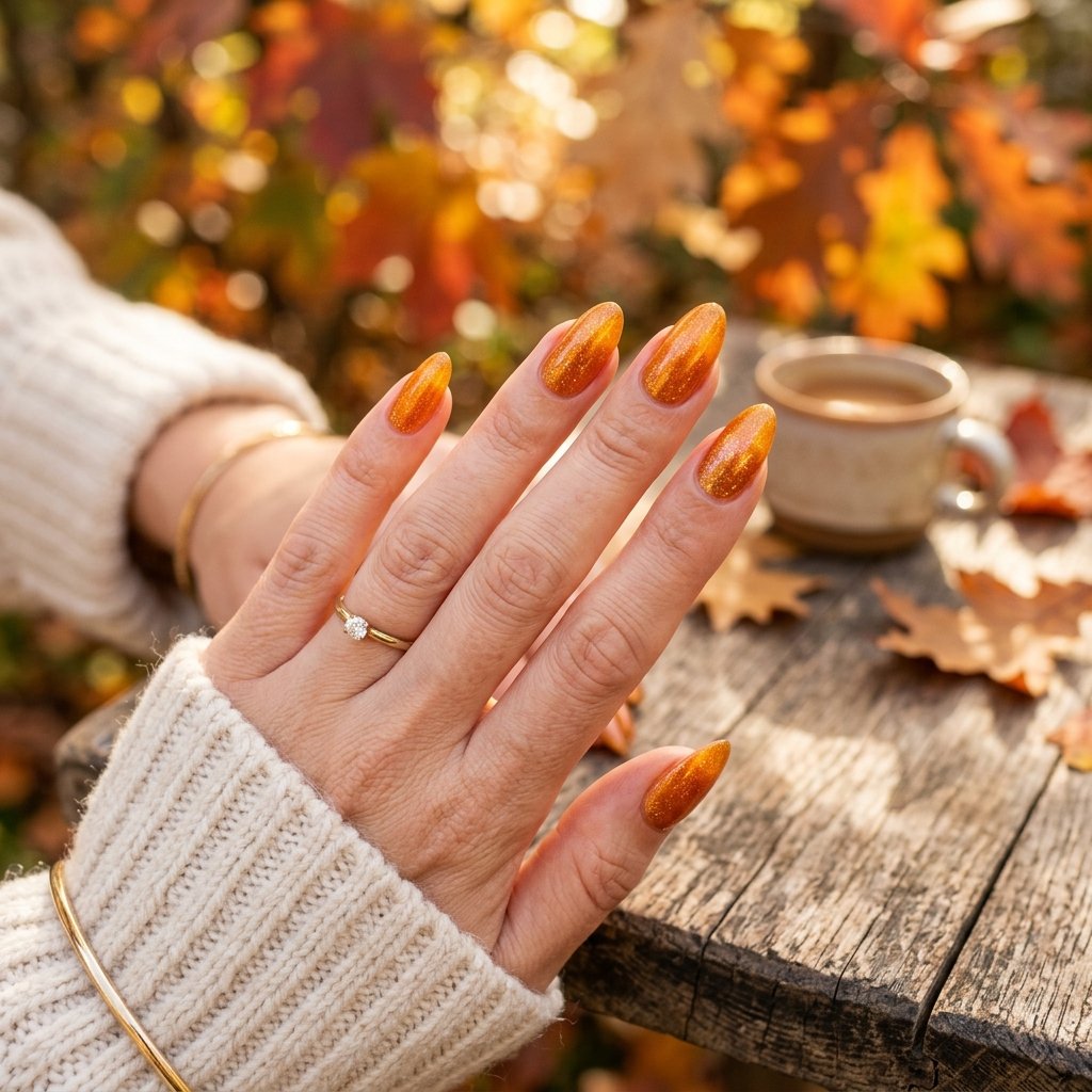 Amber Glow Nail Ideas