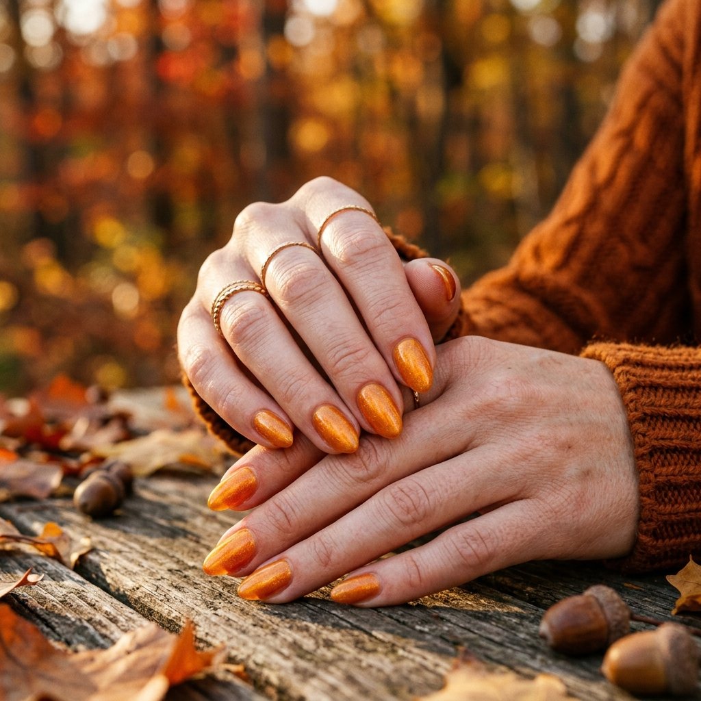 Amber Glow Nail Ideas