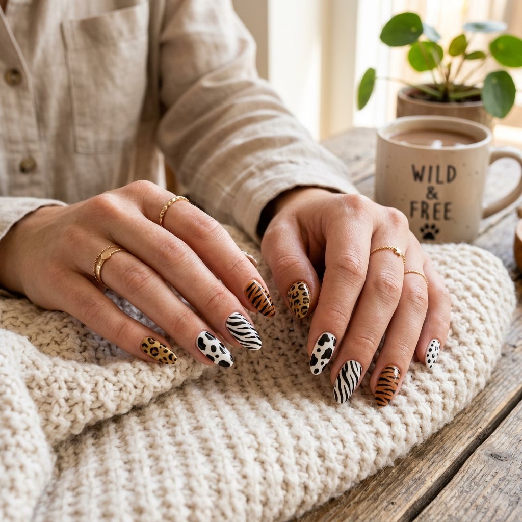 Animal Print Nails Tendance Idea