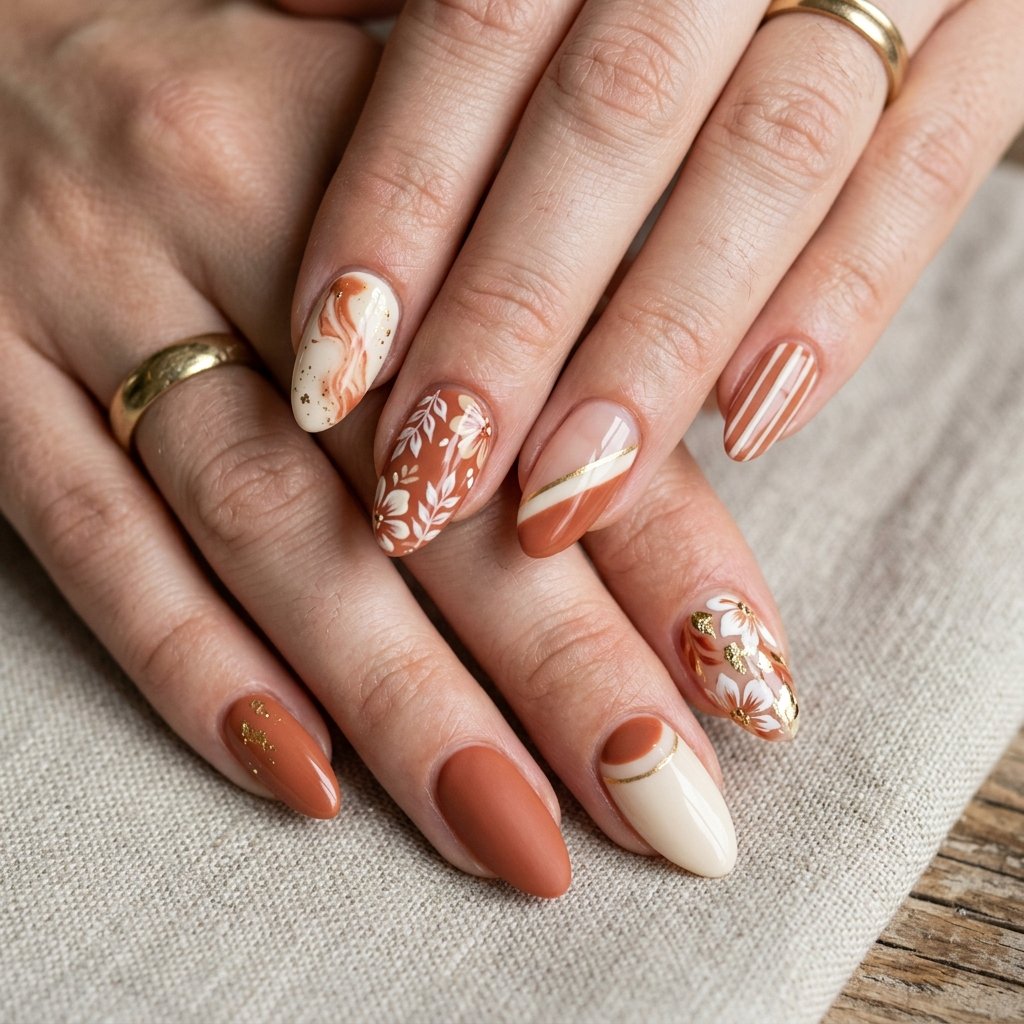 Nails 2025 Tendencia : 30 Trendy Ideas You'll Absolutely Love 31 Asymmetric Design Nail Ideas