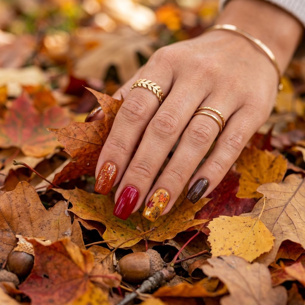 Autumn Leaf Nail Ideas