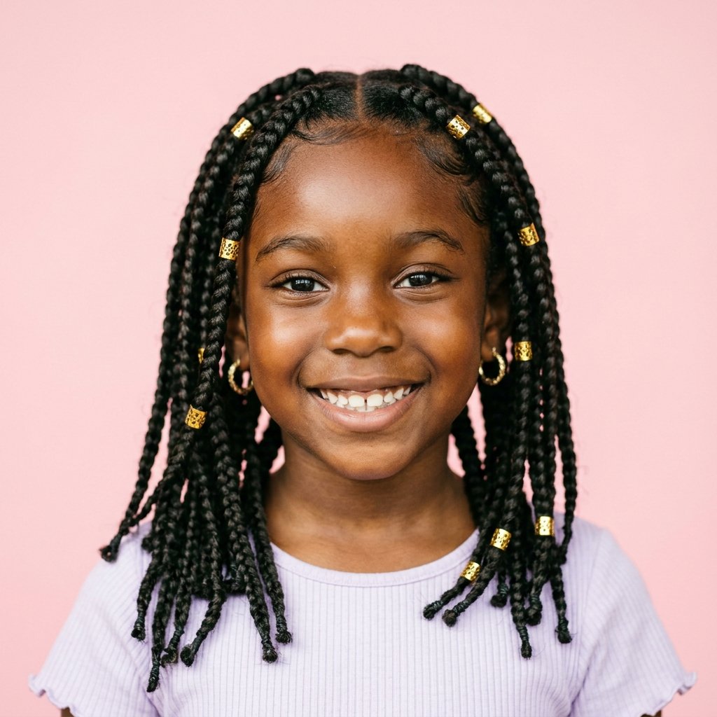 30 Hairstyles for Kids Ideas: Stunning Hairstyles for Kids To Try 19 Box Braids Hairstyles for Kids