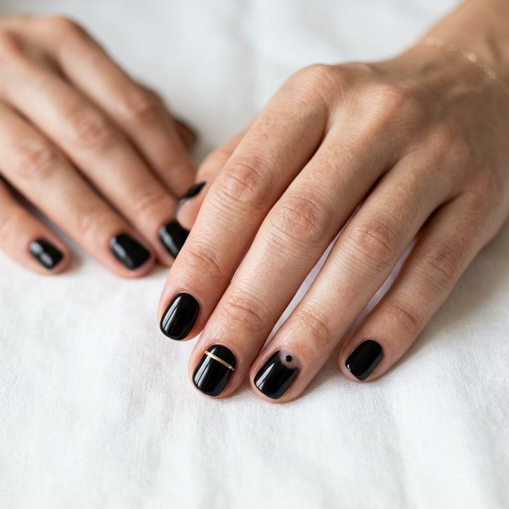 Minimalist Nails Black Ideas