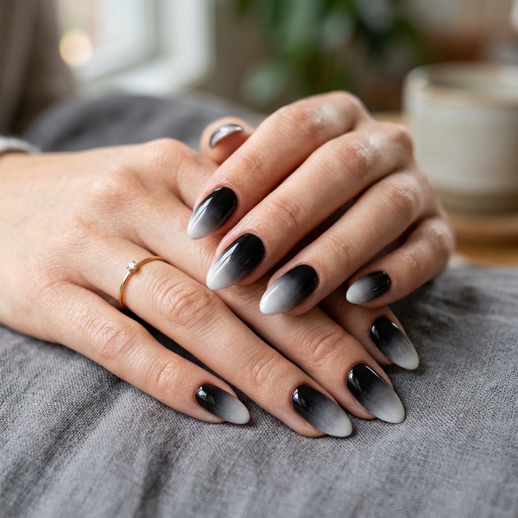 Ombre Nails Black Ideas