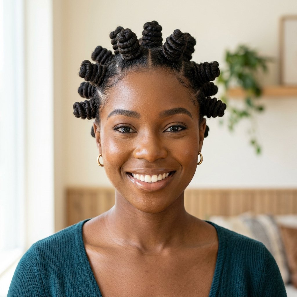 30 Hairstyles Natural Hair Ideas to Inspire Your Next Look 7 Bantu Knot Natural Hair Ideas