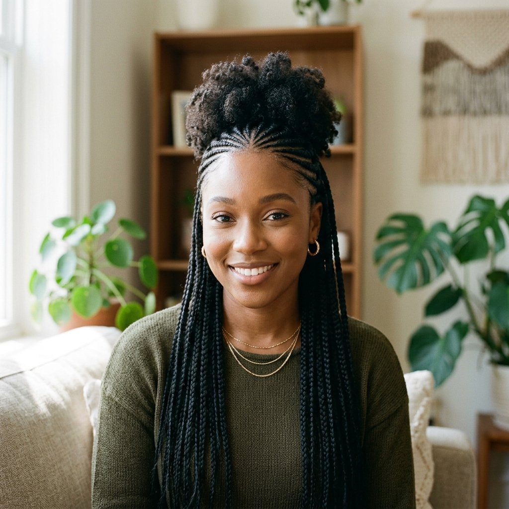 All Back Cornrows Hairstyles Ideas 30 Stunning Looks That Will Absolutely Transform Your Style 26 All Back Cornrows Half Up Half Down Hairstyles Ideas