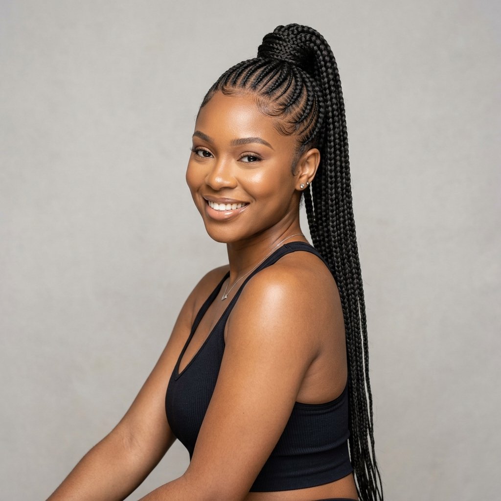 All Back Cornrows Hairstyles Ideas 30 Stunning Looks That Will Absolutely Transform Your Style 12 All Back Cornrows Hairstyles into Ponytail Ideas