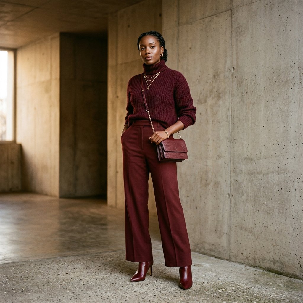 Fall Outfit Black Women Monochrome Ideas