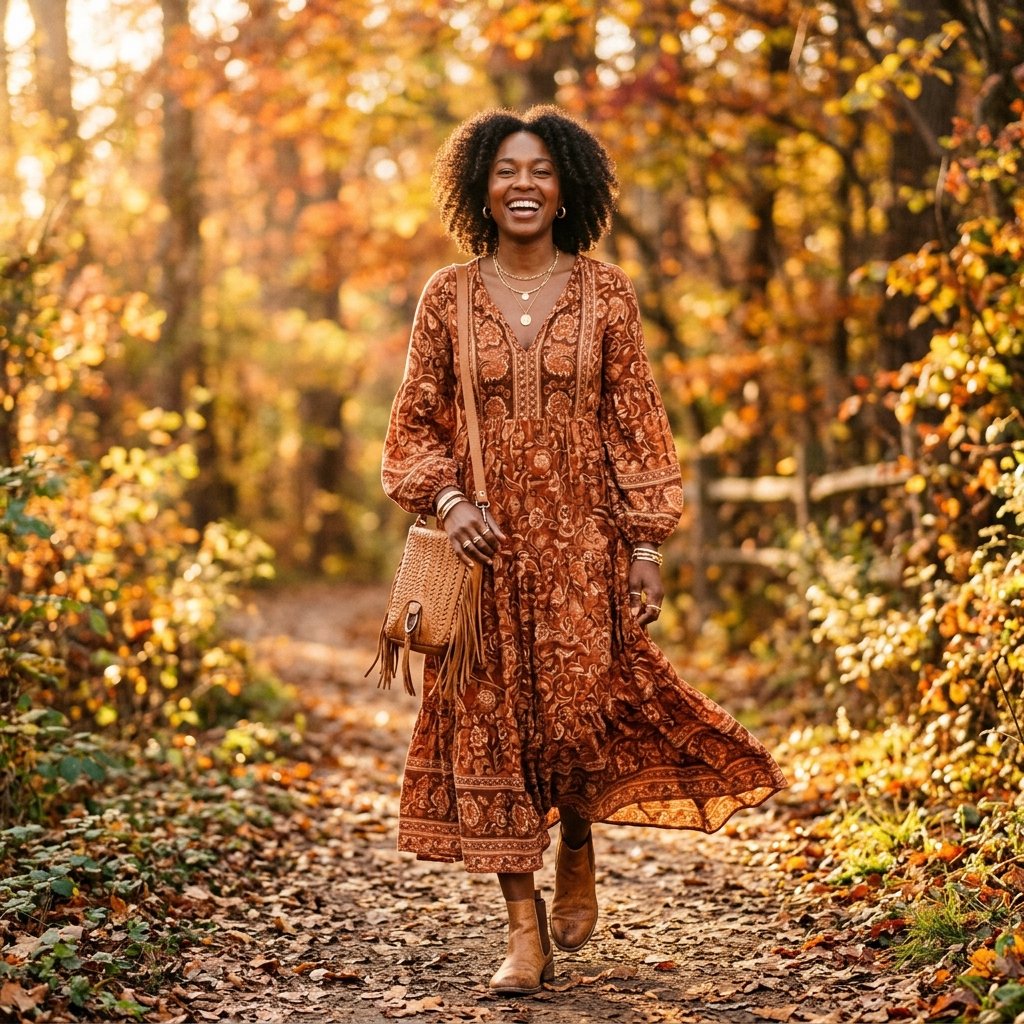 Fall Outfit Black Women Boho Inspired Ideas