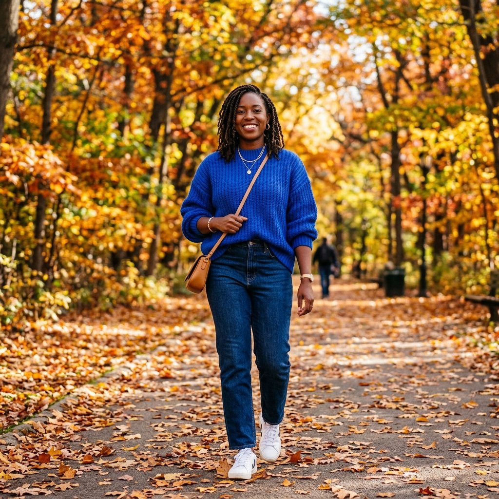 Fall Outfits Black Women Bold Color Ideas
