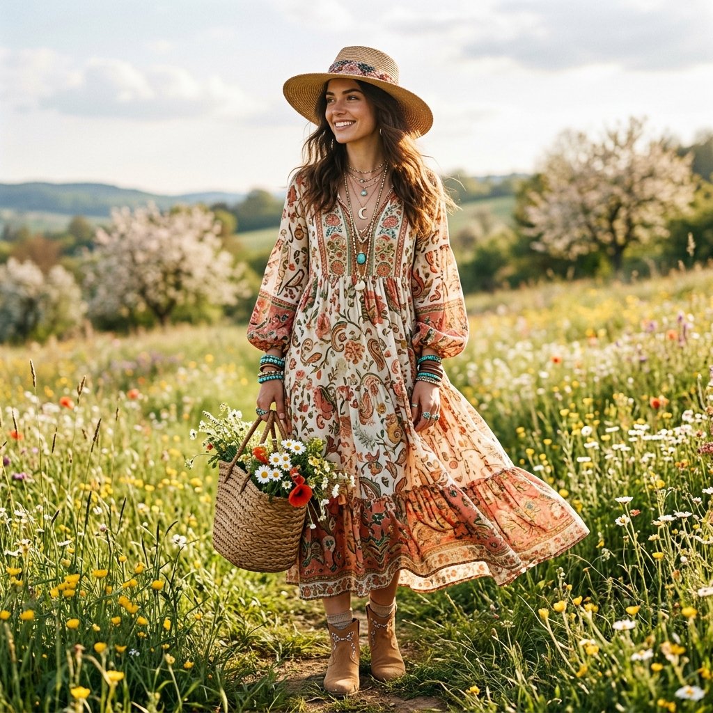 Bohemian Spring Birthday Outfit Ideas