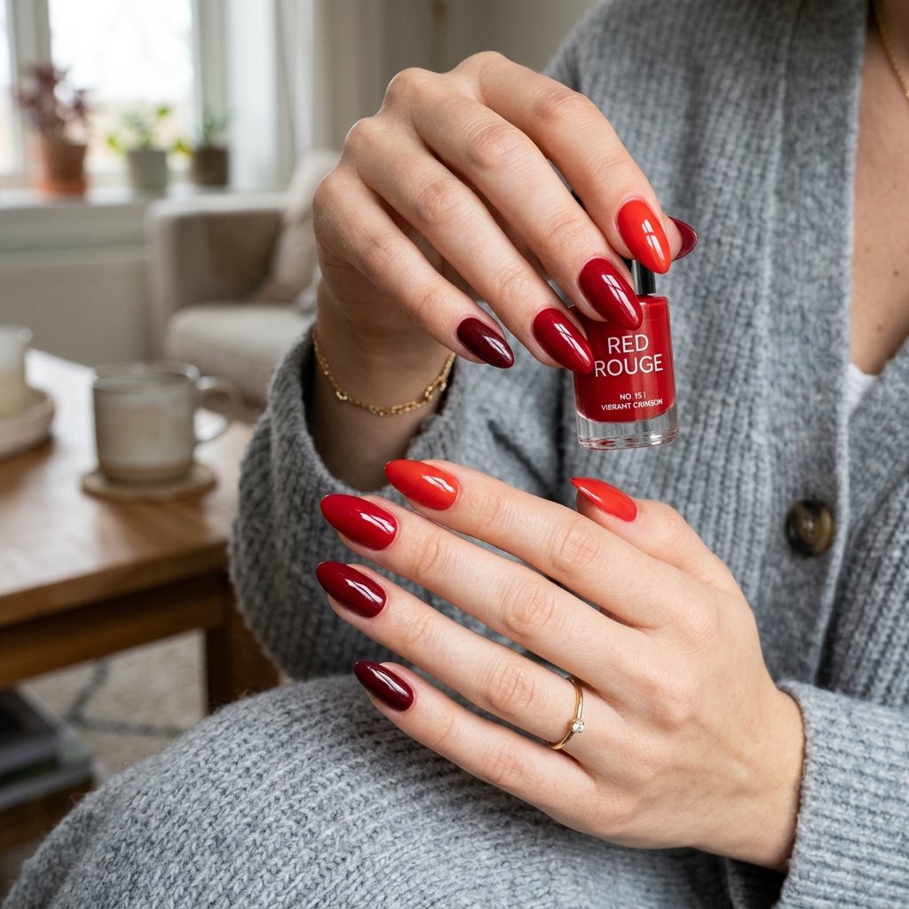 Bold Red Nail Colors Idea