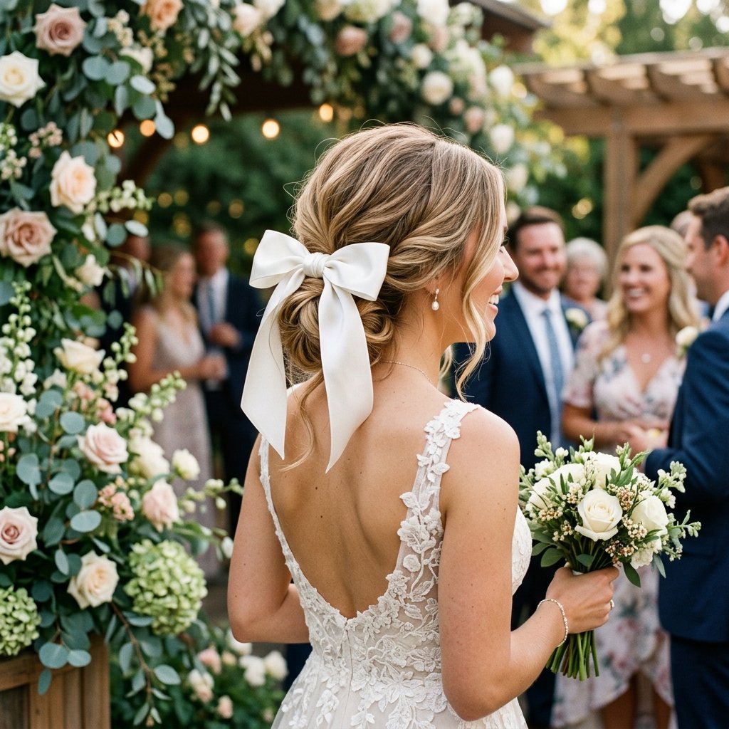 30 Trendy Hairstyles with Bows to Refresh Your Look 17 Bow Hairstyles for Weddings