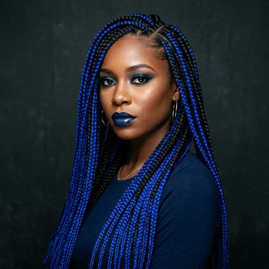 Braids with Color Hairstyles Ideas