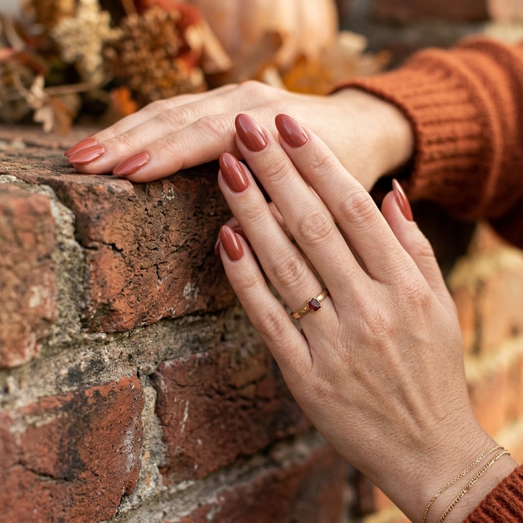 Brick Red Nail Ideas