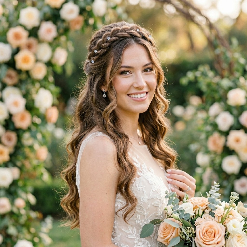Half Up Half Down Wedding Hair