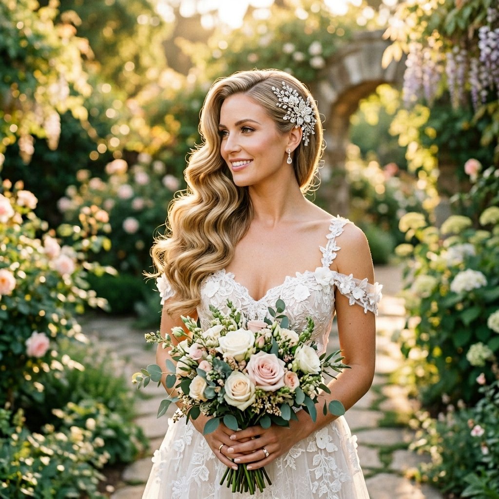 Side Swept hairstyles for wedding Ideas