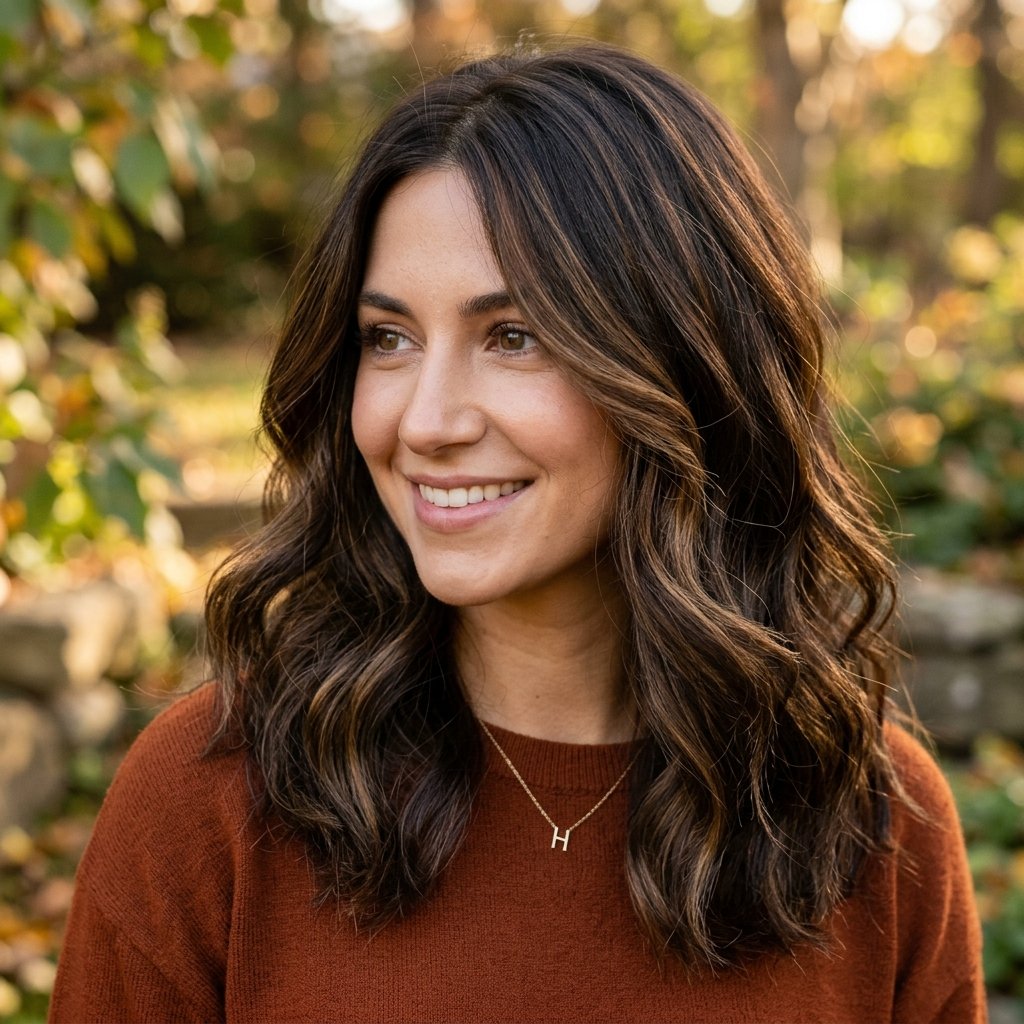 Hazelnut Highlight Ideas for Brunettes