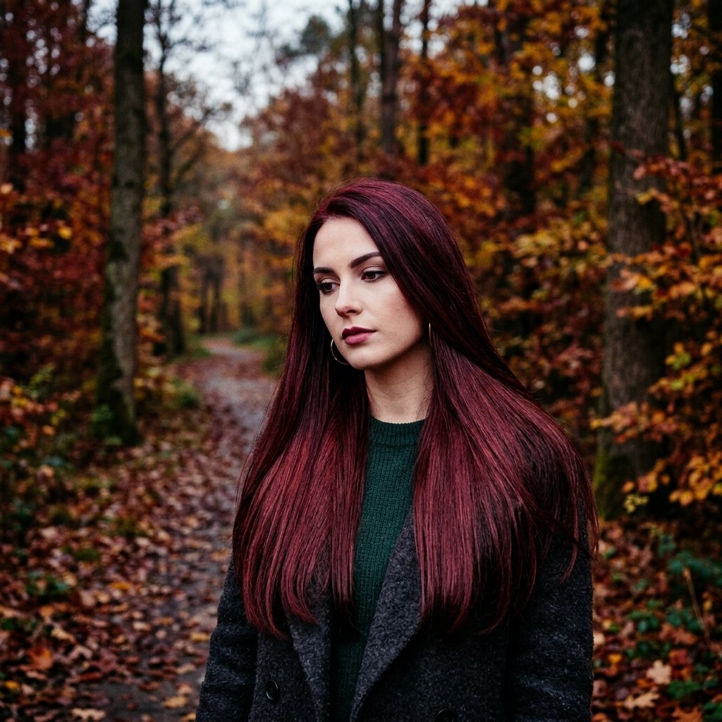 Burgundy Fall Hair Color Ideas
