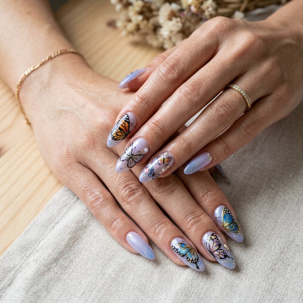 Butterfly Nails Long