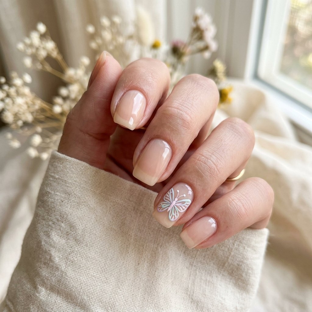 Butterfly Nails Simple Ideas