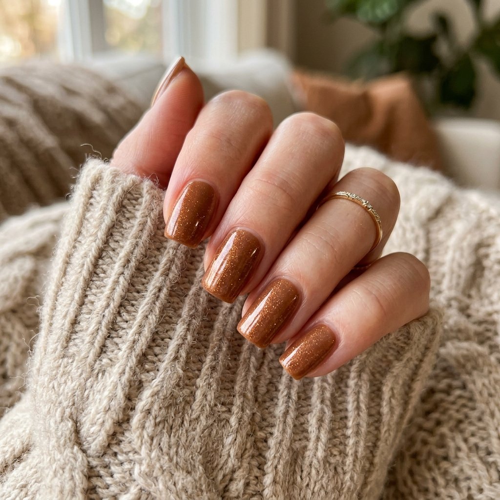 Caramel Fall Nail Colors Ideas