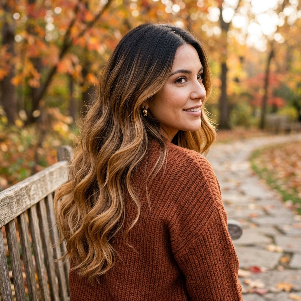 Caramel Ombre Fall Hair Ideas