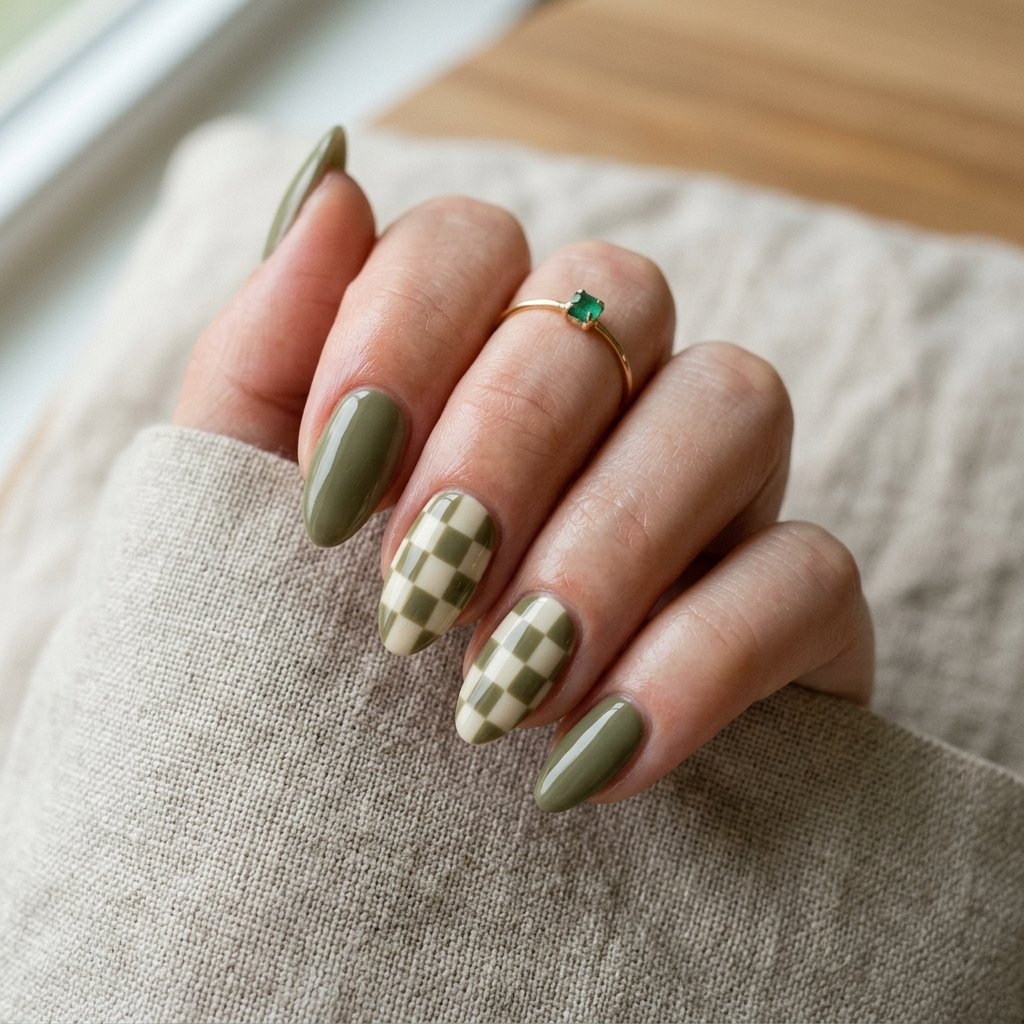 Checkerboard Nail Ideas