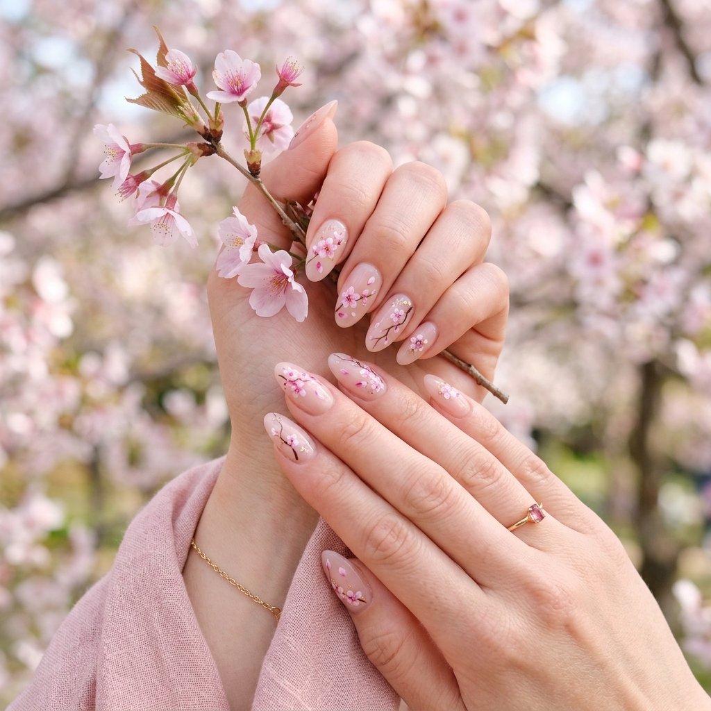 Cherry Blossom Nails Inspired Softness