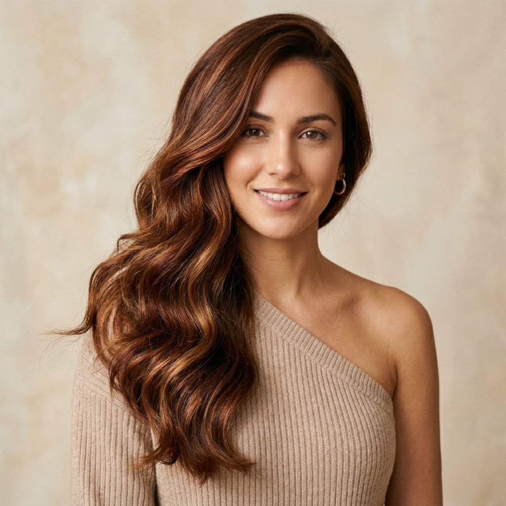 Chestnut Brown Fall Hair Color Ideas