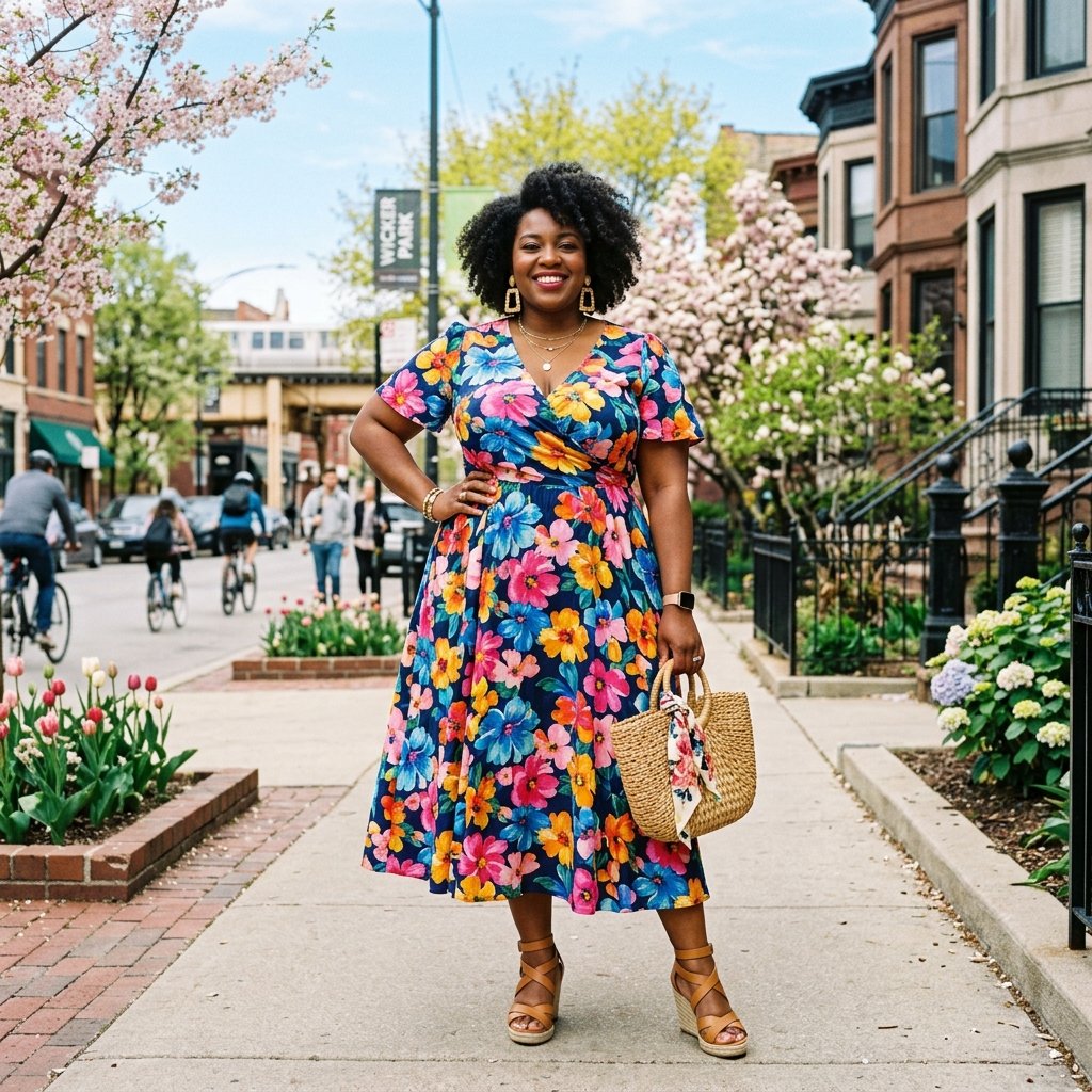 Chicago Spring Plus Size Outfit Ideas