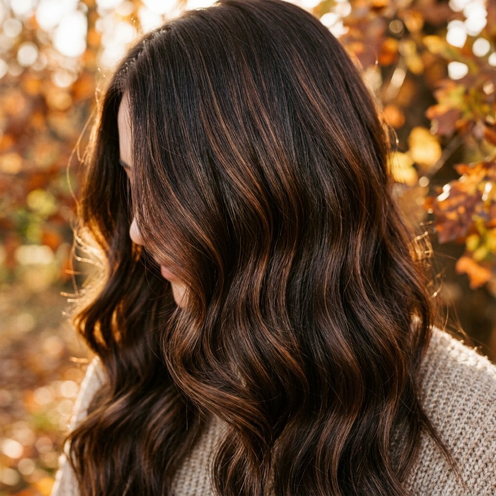 Chocolate Brown Fall Hair Ideas