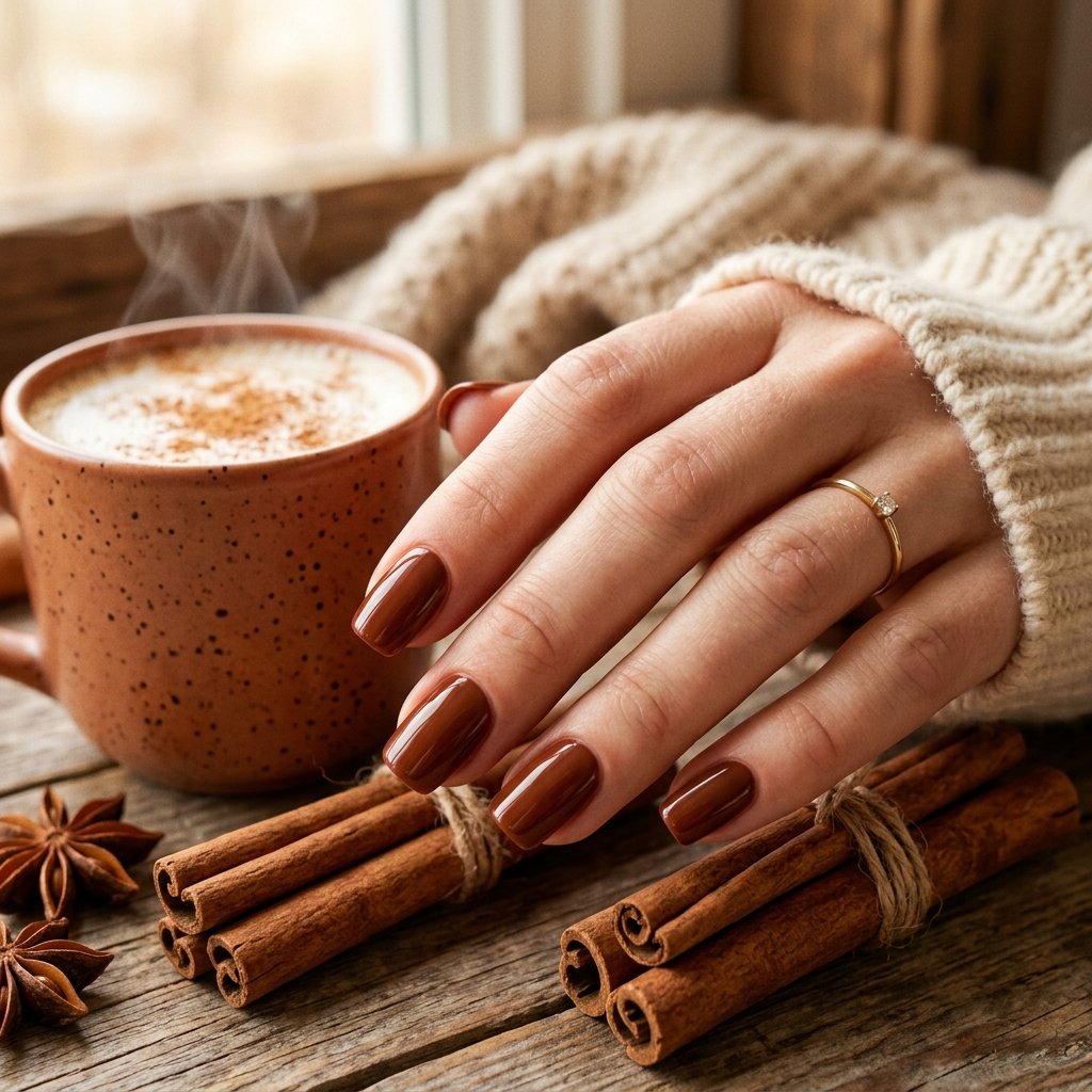 Cinnamon Spice Nail Ideas